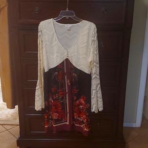 Venus dress XL polyester and spandex, hits above knee hits above knee